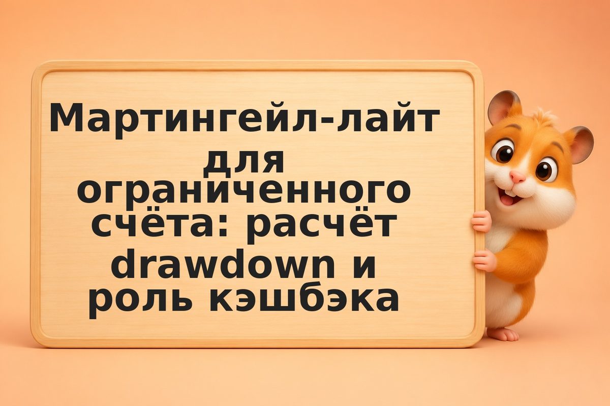 Мартингейл-лайт для ограниченного счёта: расчёт drawdown и роль кэшбэка