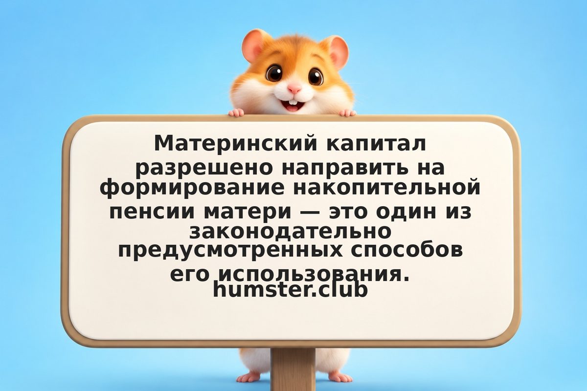 Направление материнского капитала в накопительную пенсию матери