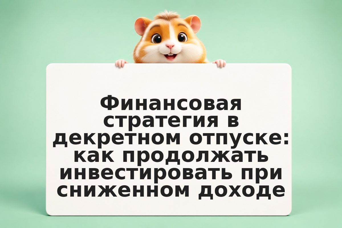Финансовая стратегия в декретном отпуске: как продолжать инвестировать при сниже