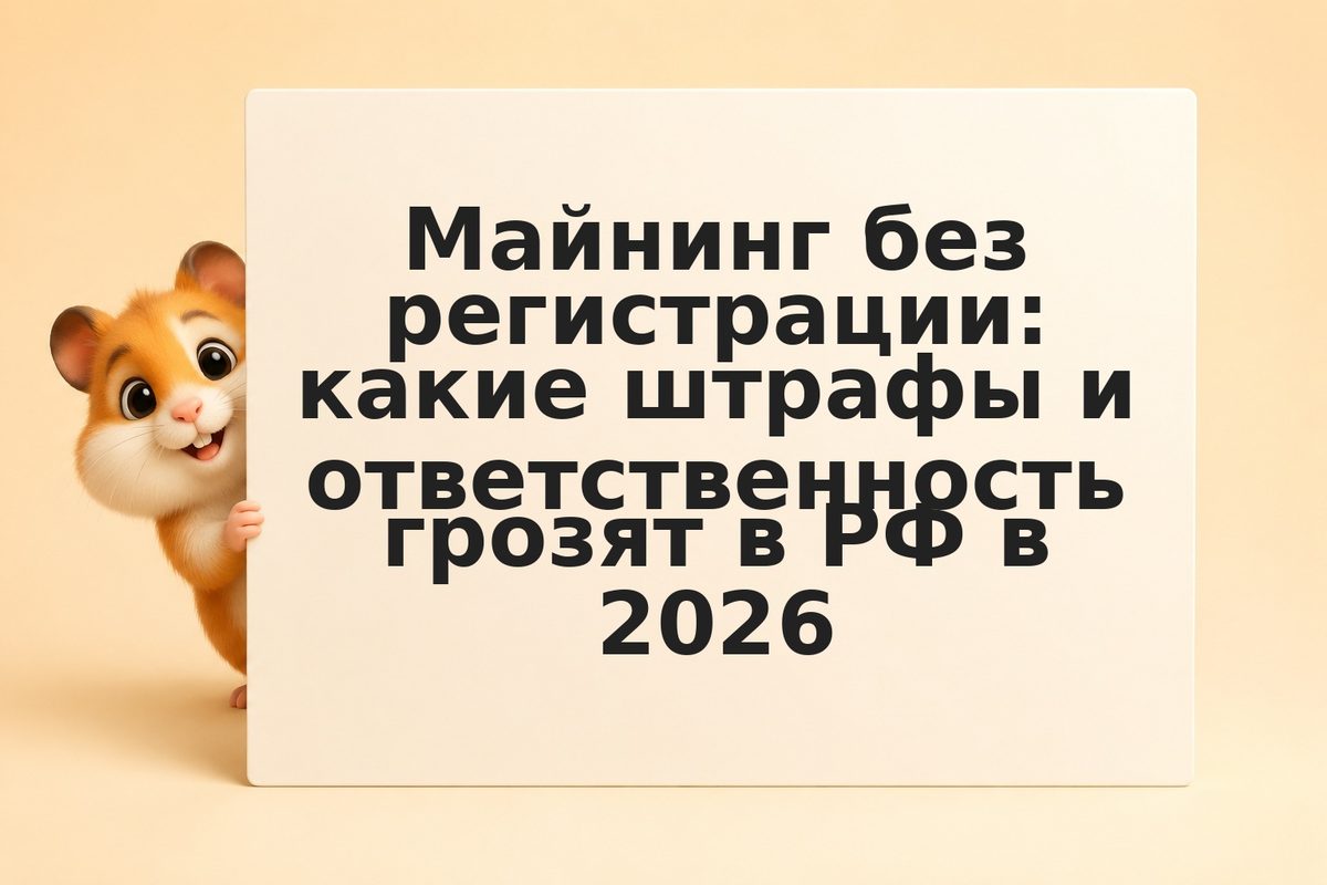 Майнинг без регистрации: какие штрафы и ответственность грозят в РФ в 2026