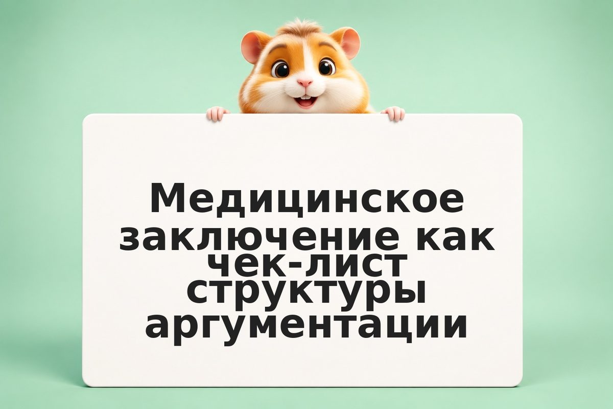 Медицинское заключение как чек-лист структуры аргументации