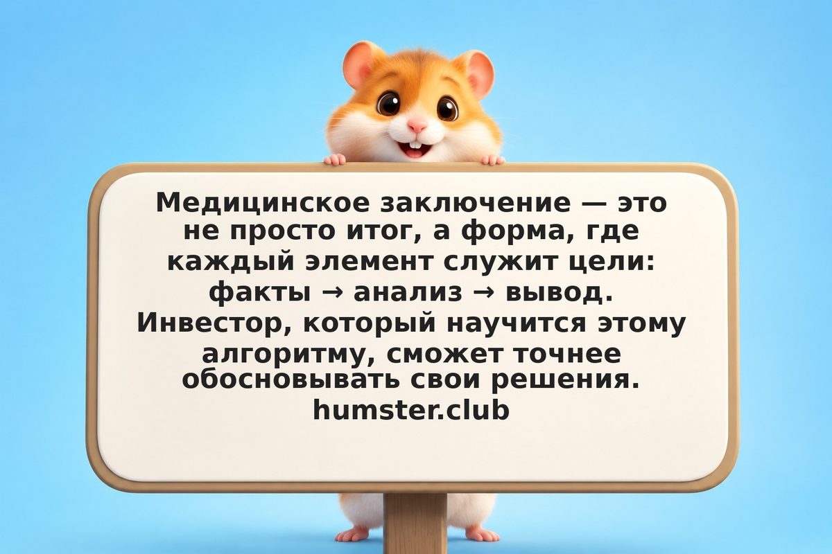Медицинское заключение как чек-лист структуры аргументации