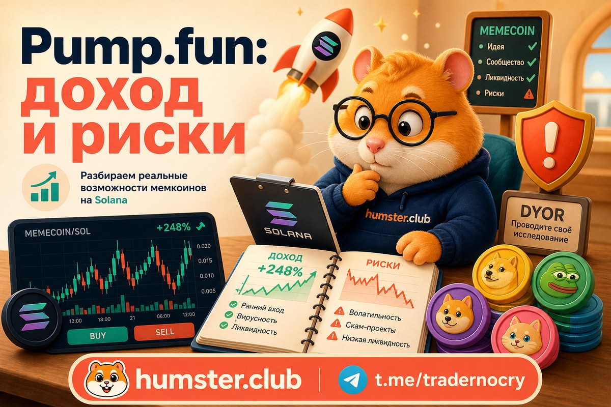 Pump.fun: практический гайд по мемкоинам Solana — создание, торговля, защита от 
