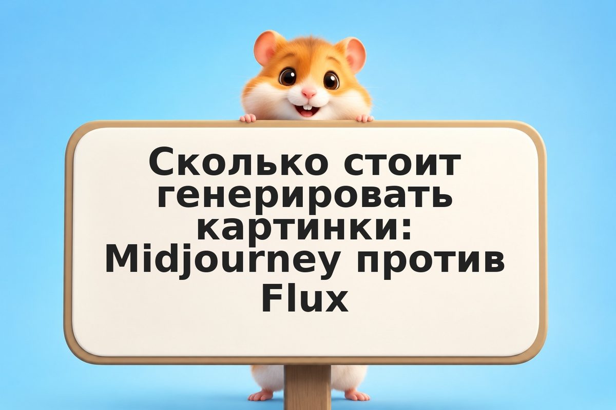 Сколько стоит генерировать картинки: Midjourney против Flux