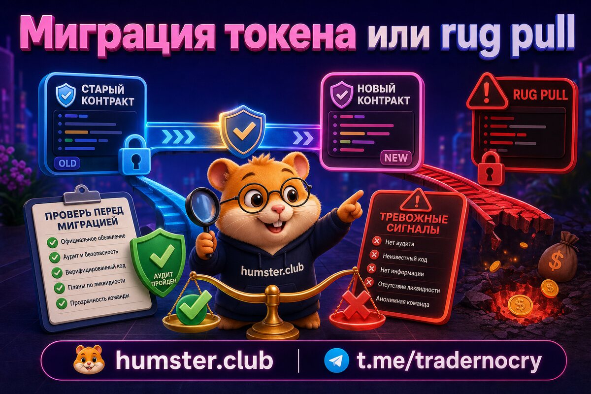 Миграция токена на новый контракт vs rug pull: как не потерять деньги