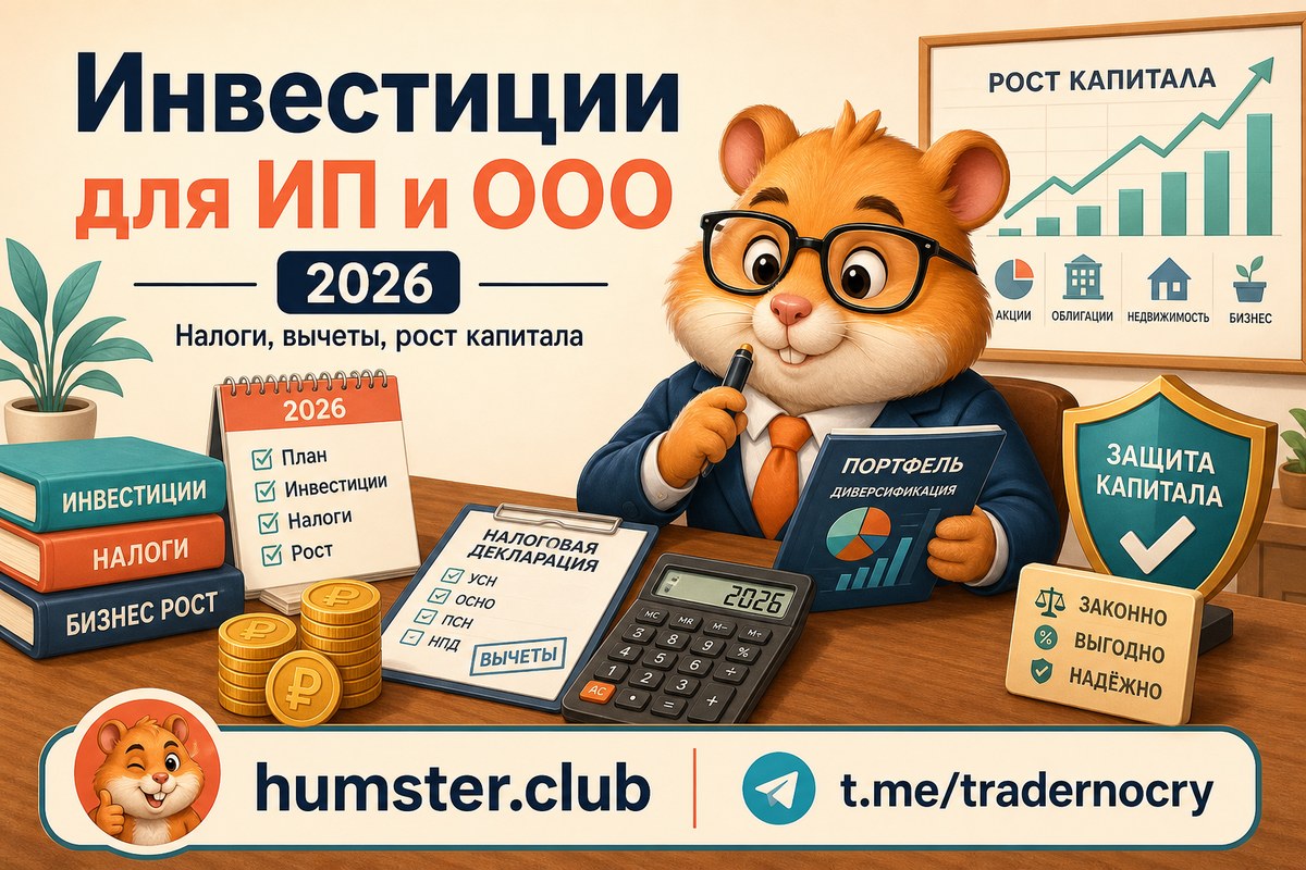 Инвестирование для ИП и ООО в 2026: налогообложение, вычеты, корпоративные портф