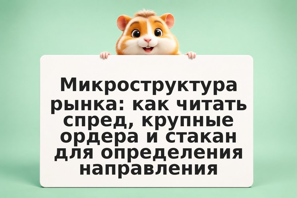 Микроструктура рынка: как читать спред, крупные ордера и стакан для определения 