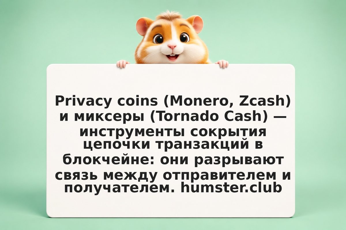 Mixer и Privacy coins: как работают Monero, Zcash и Tornado Cash и чем рискует и