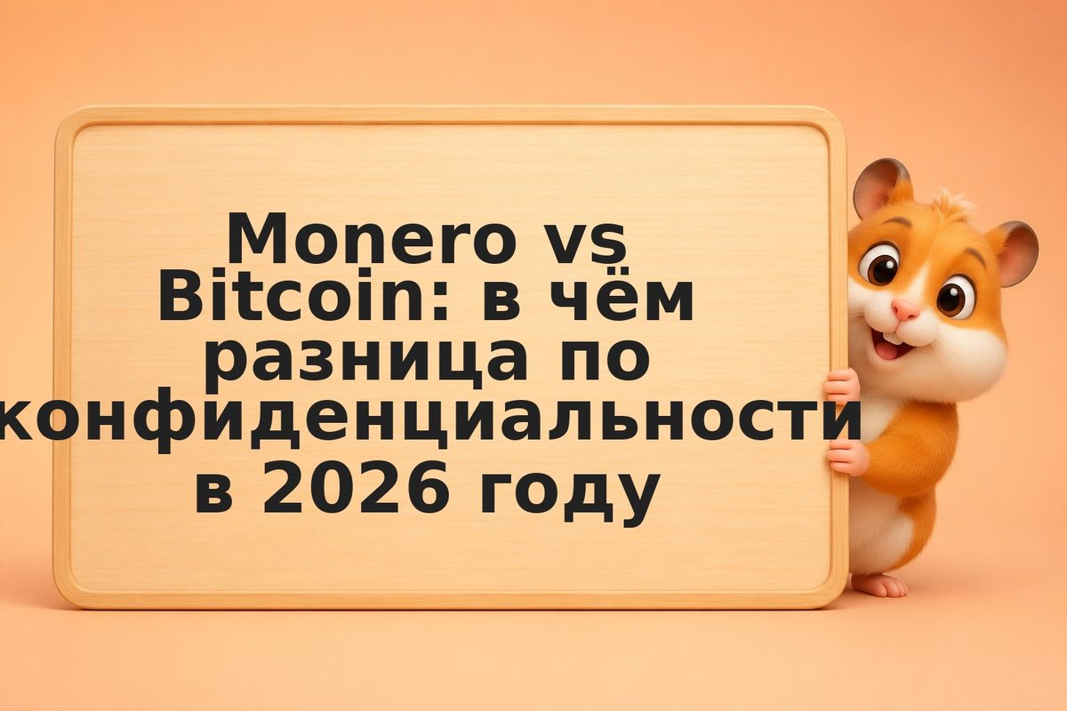Monero vs Bitcoin: в чём разница по конфиденциальности в 2026 году