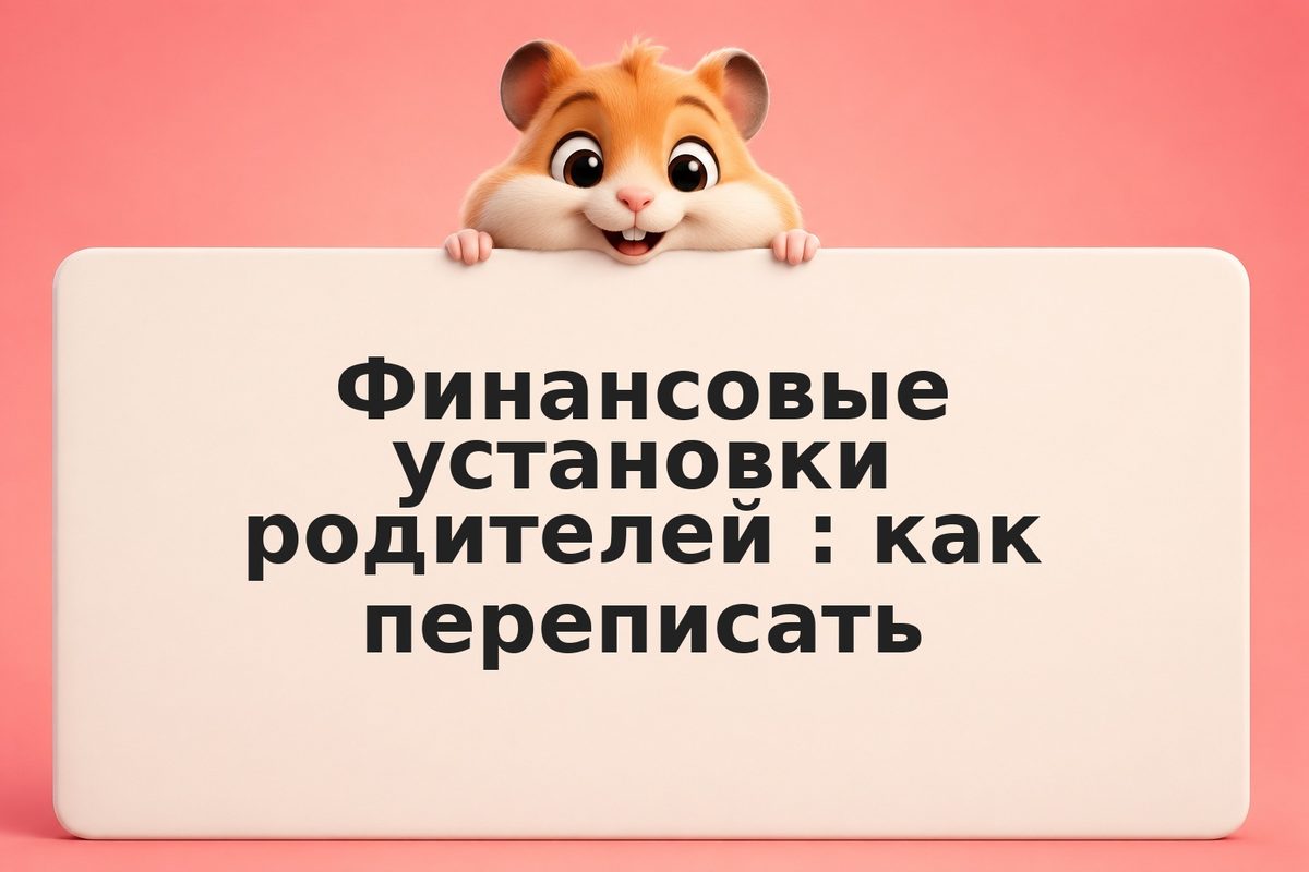 Финансовые установки родителей: как переписать