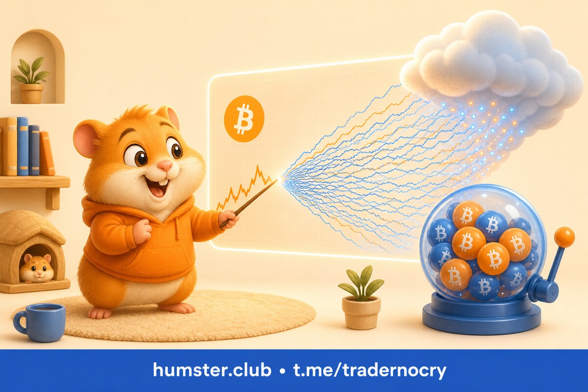 Monte Carlo для прогноза цены BTC на месяц вперёд