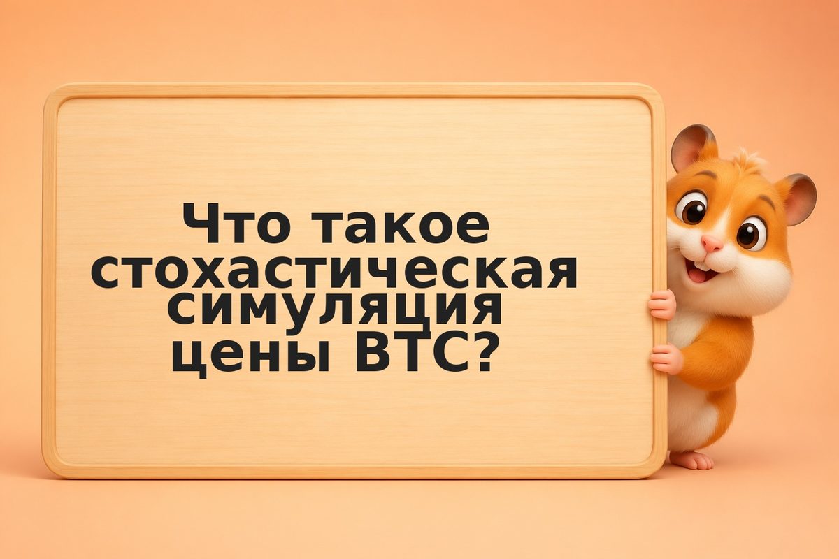 Monte Carlo для прогноза цены BTC на месяц вперёд