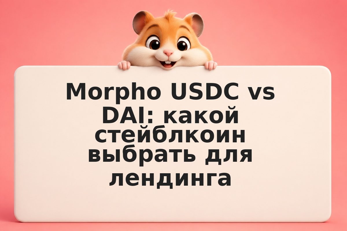 Morpho USDC vs DAI: какой стейблкоин выбрать для лендинга
