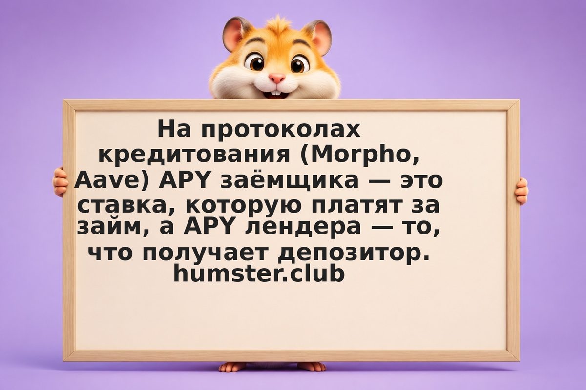 Morpho Earn APY vs Deposit APY: почему доходность лендера всегда ниже ставки заё
