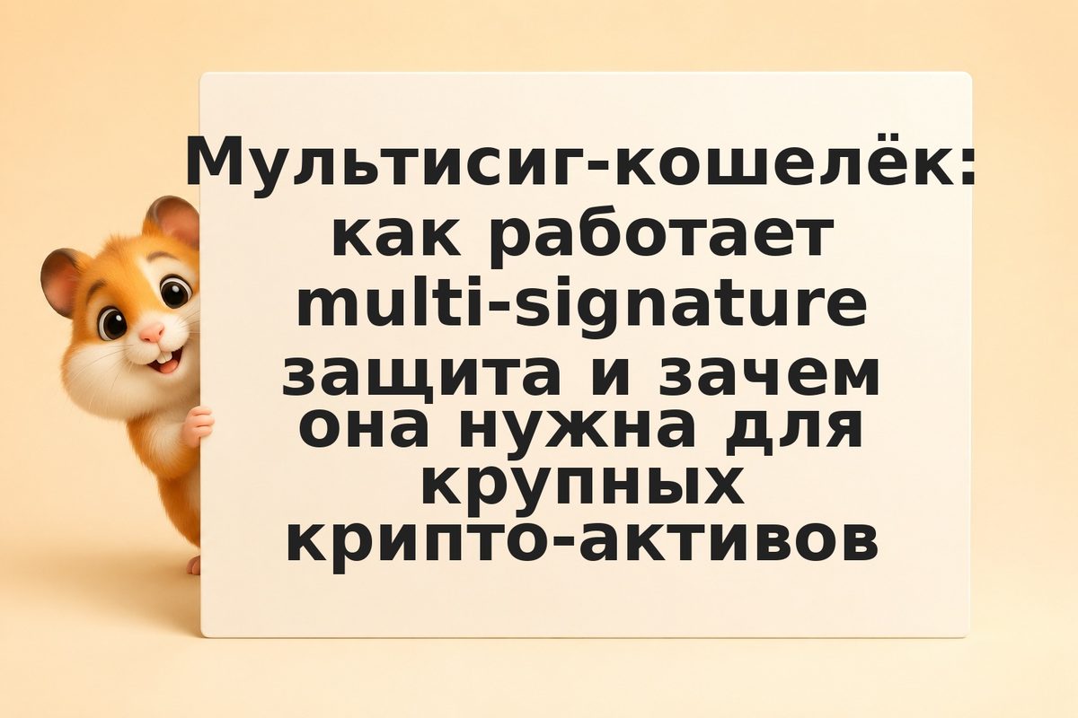 Мультисиг-кошелёк: как работает multi-signature защита и зачем она нужна для кру