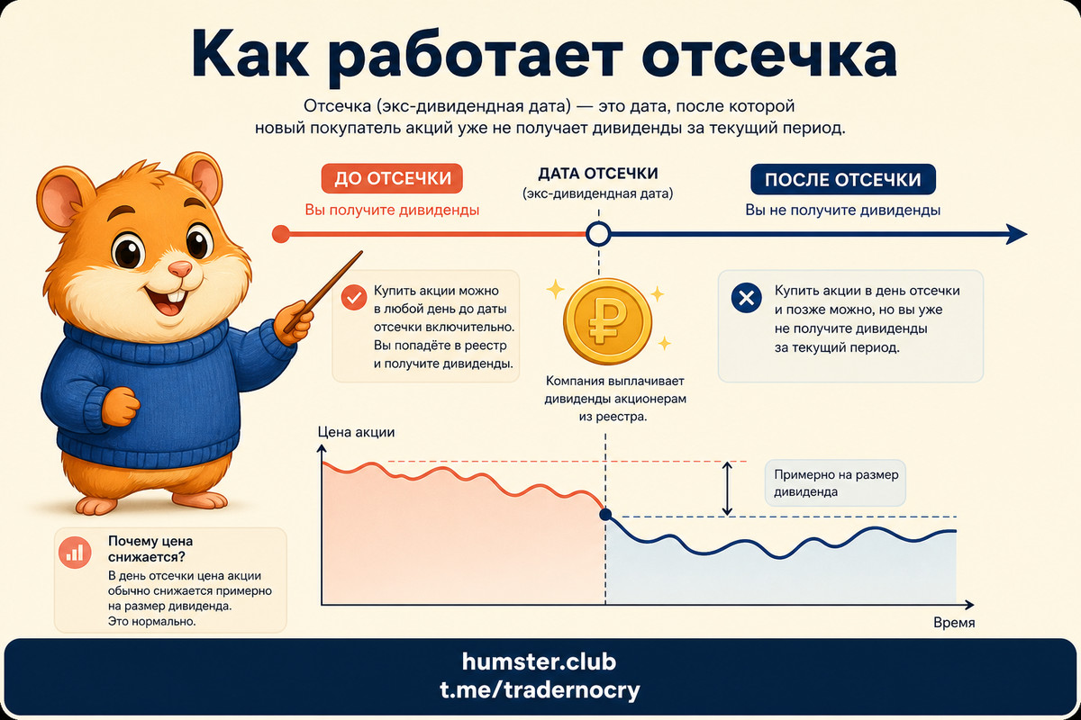 Экс-дата и закрытие гэпа при дивидендных выплатах: как работает эффект в 2026