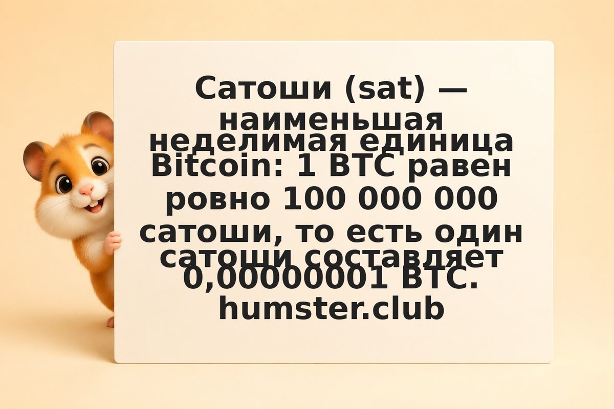 Сатоши (sats): минимальная единица Bitcoin и как с ней работать