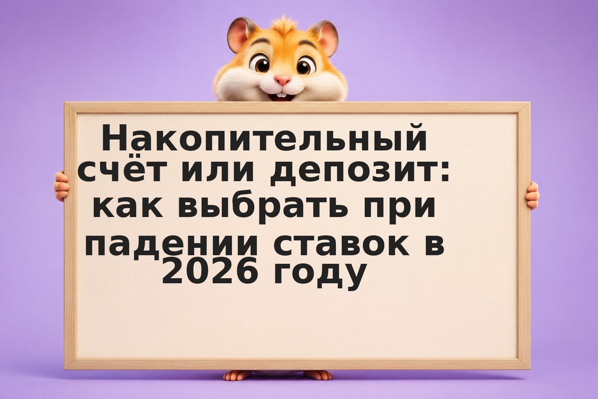 Накопительный счёт или депозит: как выбрать при падении ставок в 2026 году