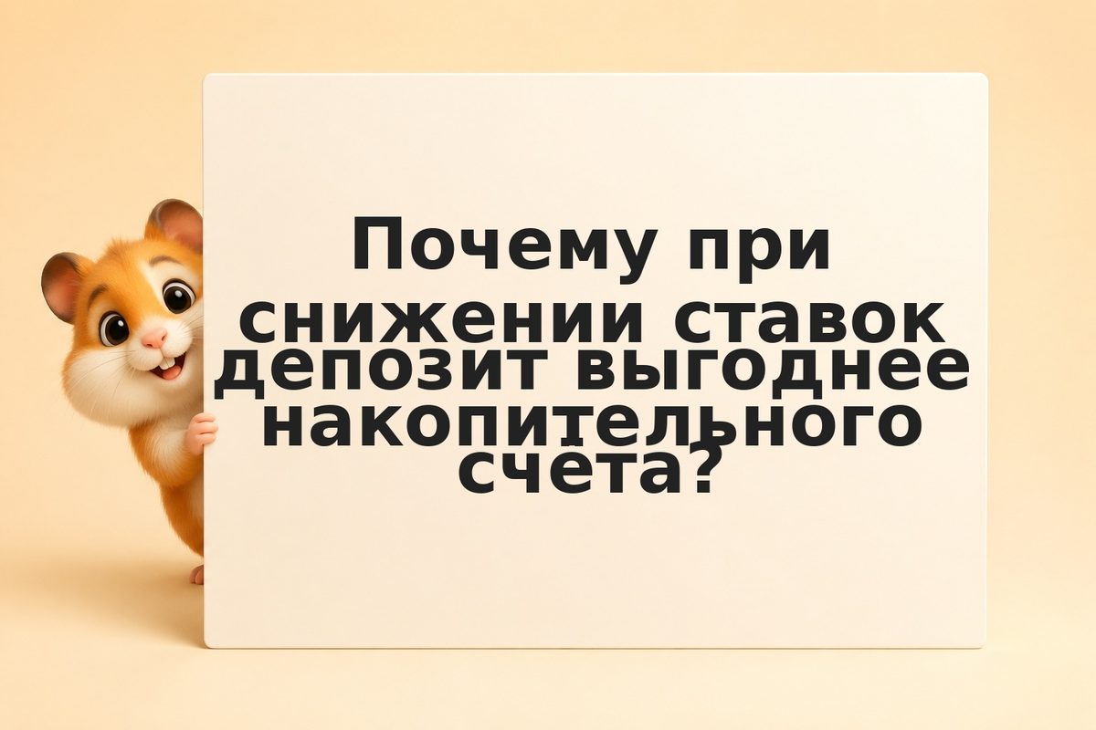 Накопительный счёт или депозит: как выбрать при падении ставок в 2026 году
