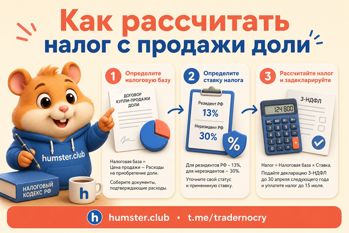 Налог при продаже доли в ООО