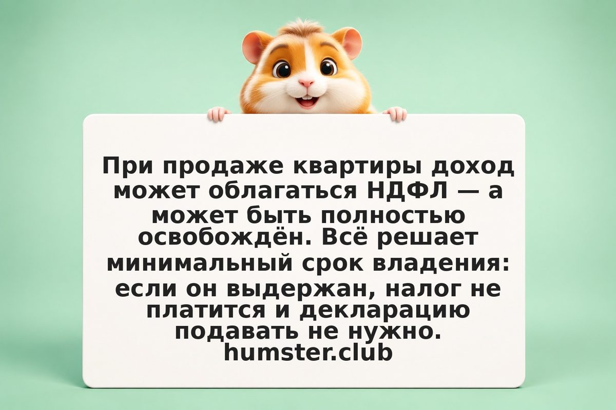 Налог при продаже квартиры: сроки владения