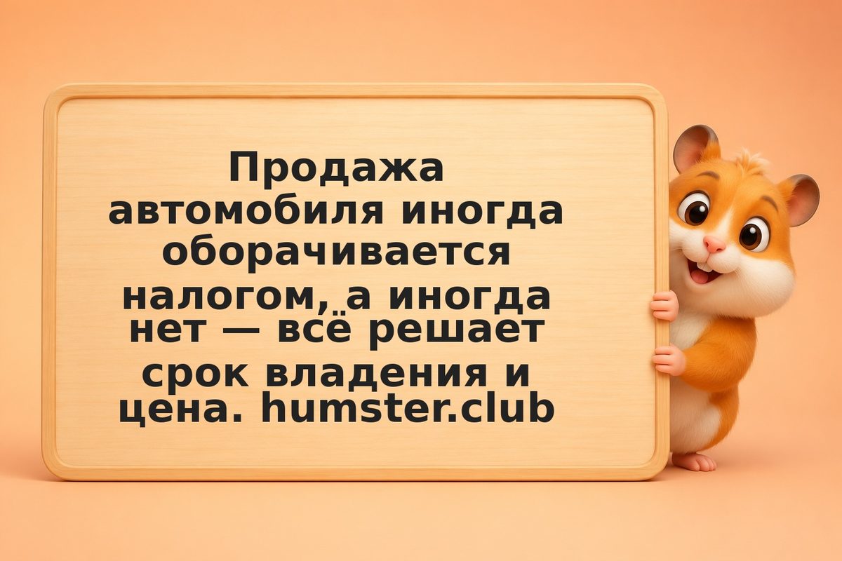 Налог с продажи автомобиля: когда платить