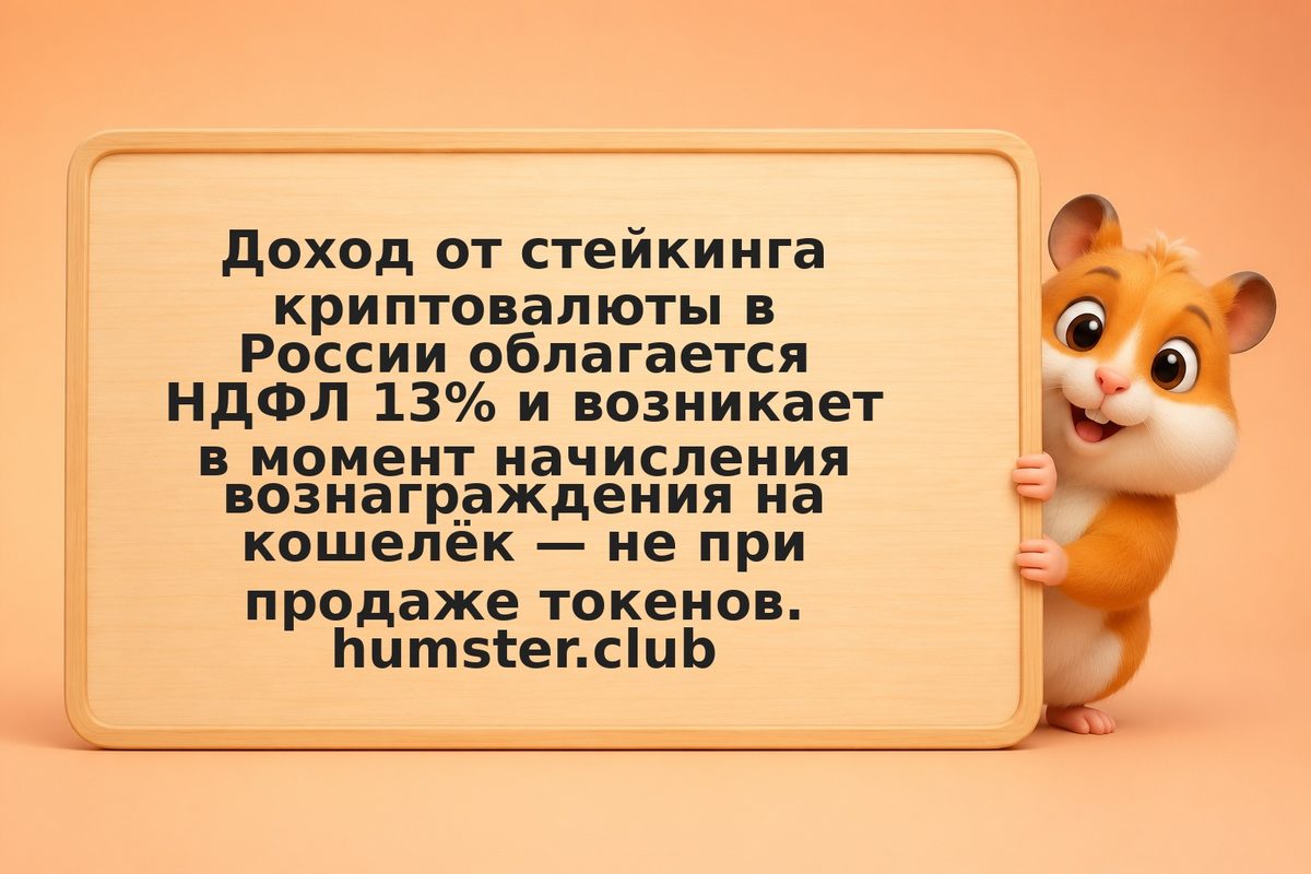 Налог на стейкинг: когда возникает доход и как платить НДФЛ в 2026