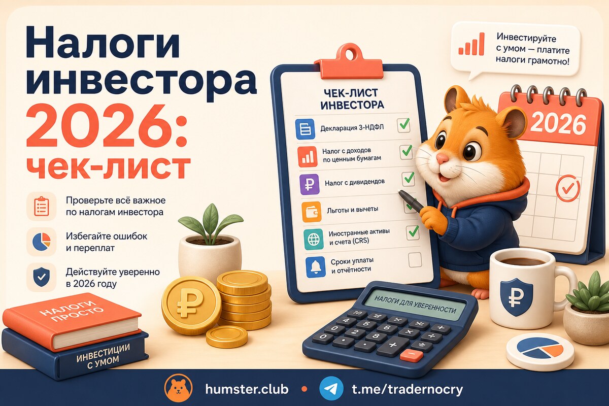 Налоги инвестора 2026: чек-лист