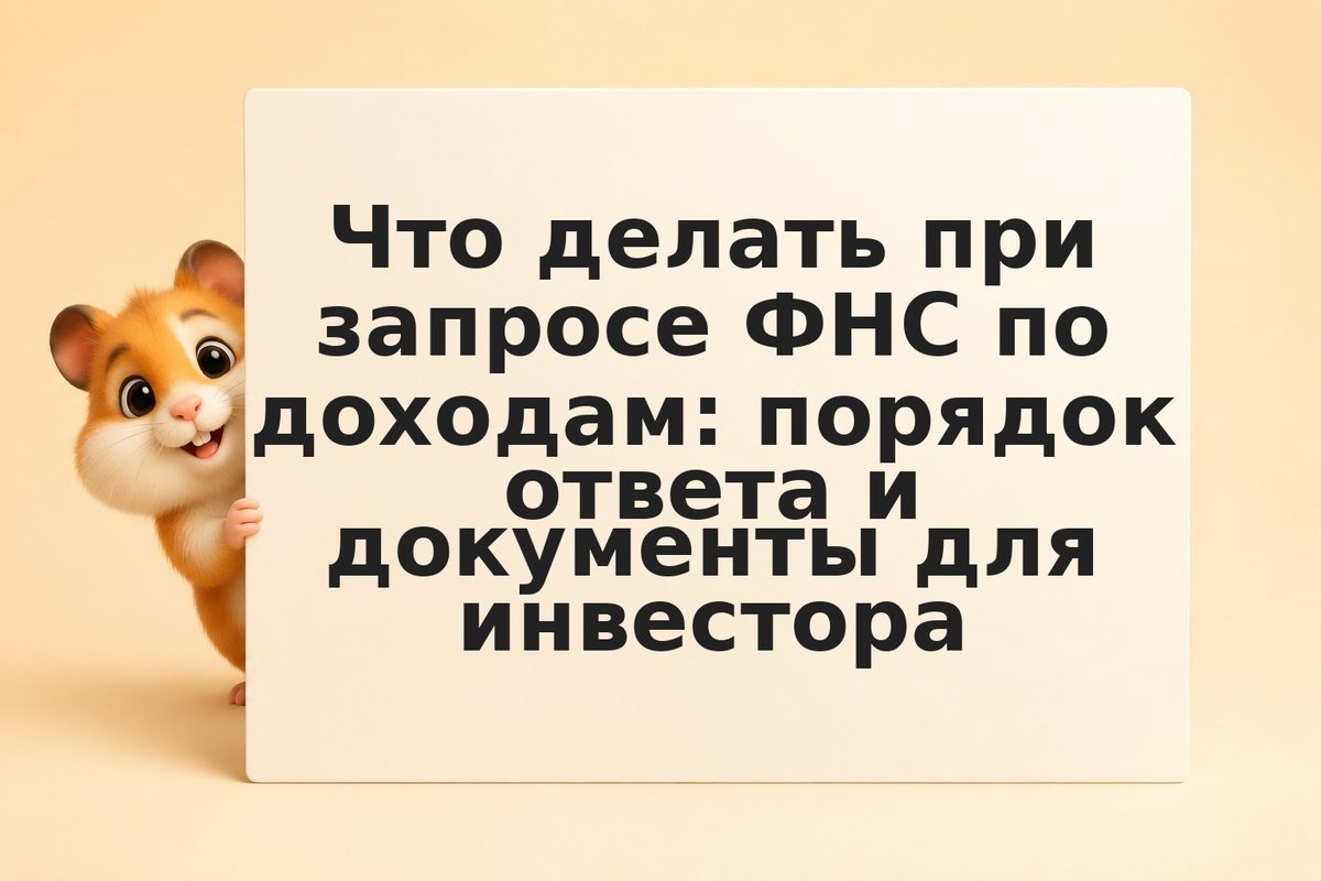 Что делать при запросе ФНС по доходам: порядок ответа и документы для инвестора