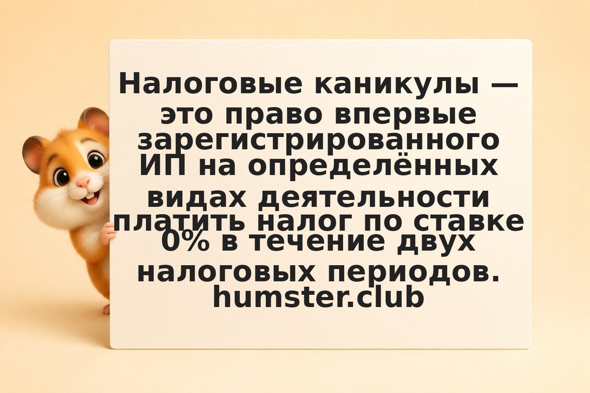 Налоговые каникулы для ИП