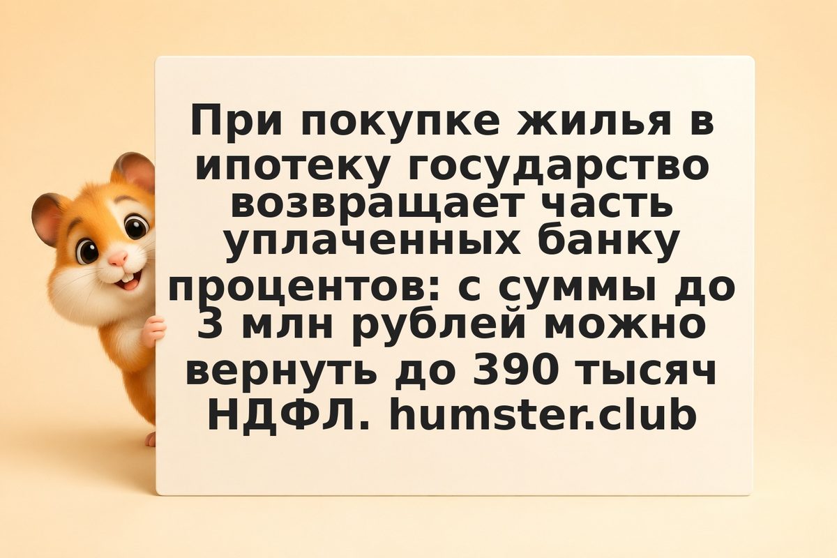 Налоговый вычет по процентам ипотеки