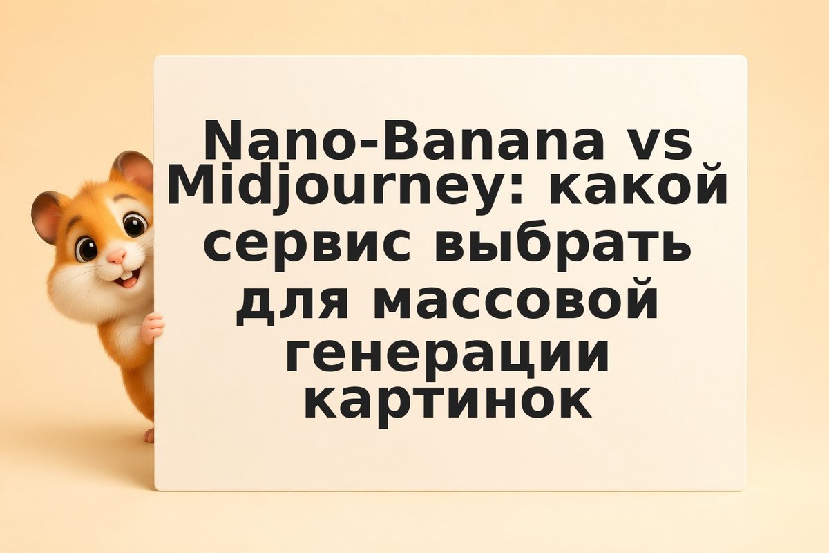 Nano-Banana vs Midjourney: какой сервис выбрать для массовой генерации картинок