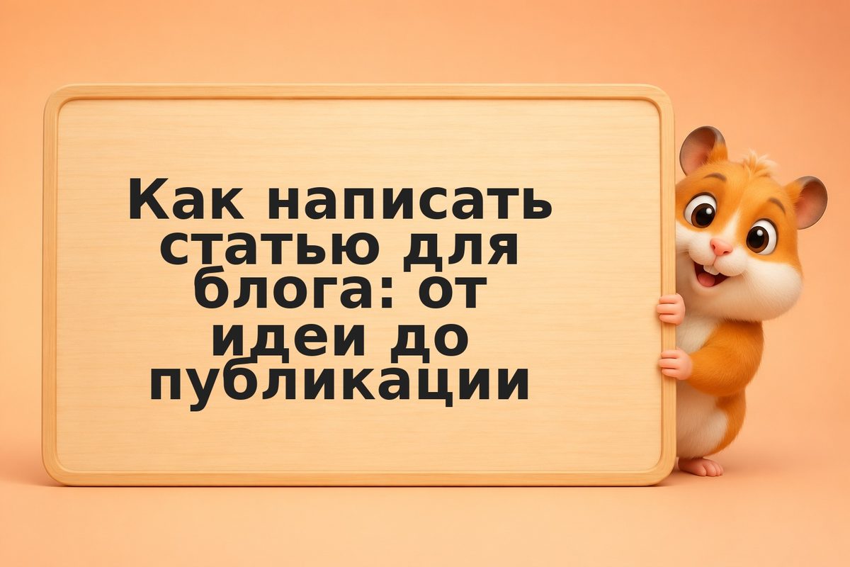 Как написать статью для блога: от идеи до публикации