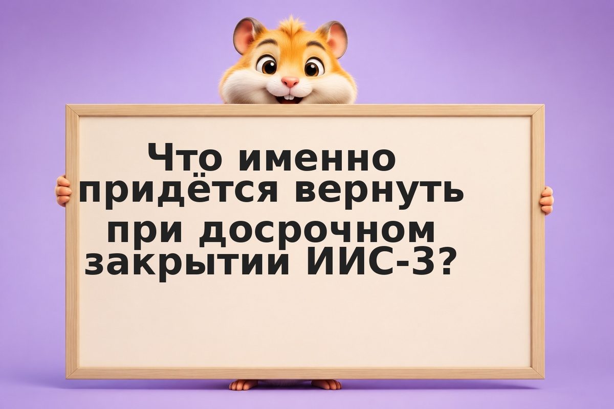 Досрочное закрытие ИИС-3: возврат вычетов, пени и расчёт задолженности