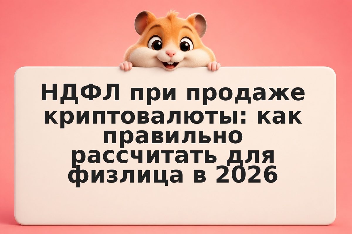НДФЛ при продаже криптовалюты: как правильно рассчитать для физлица в 2026