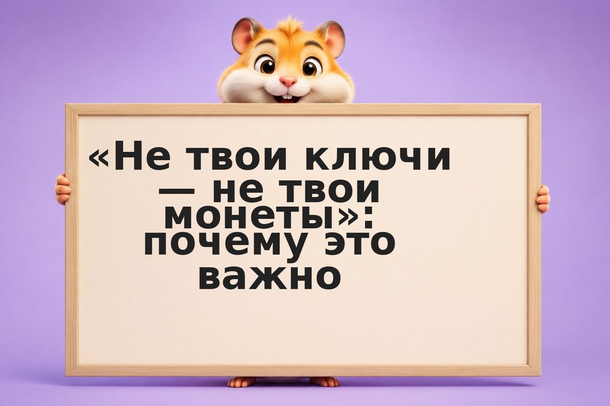 «Не твои ключи — не твои монеты»: почему это важно