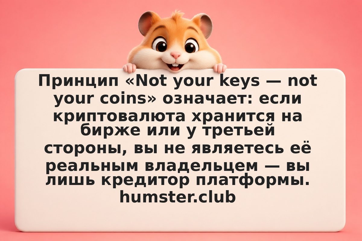 «Не твои ключи — не твои монеты»: почему это важно