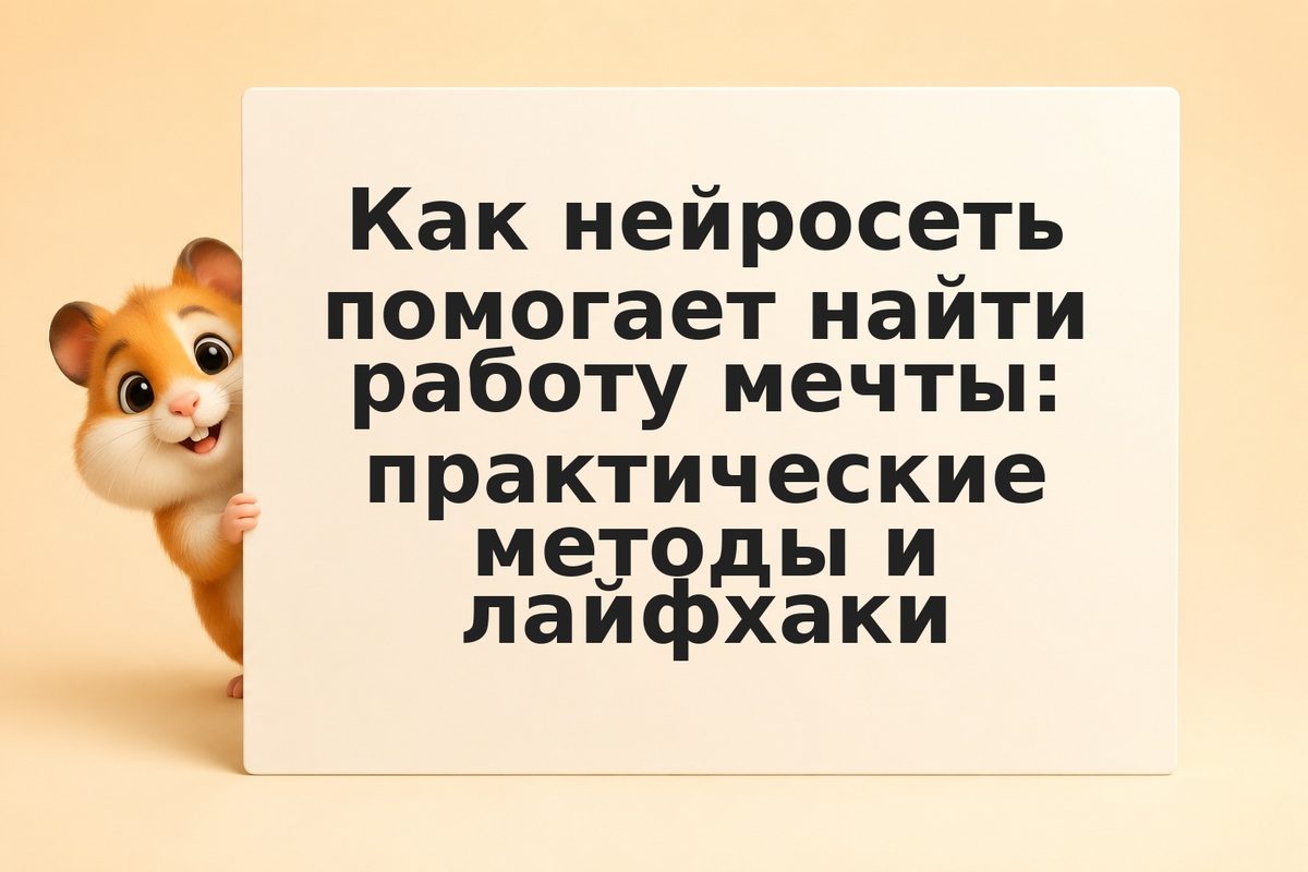 Как нейросеть помогает найти работу мечты: практические методы и лайфхаки