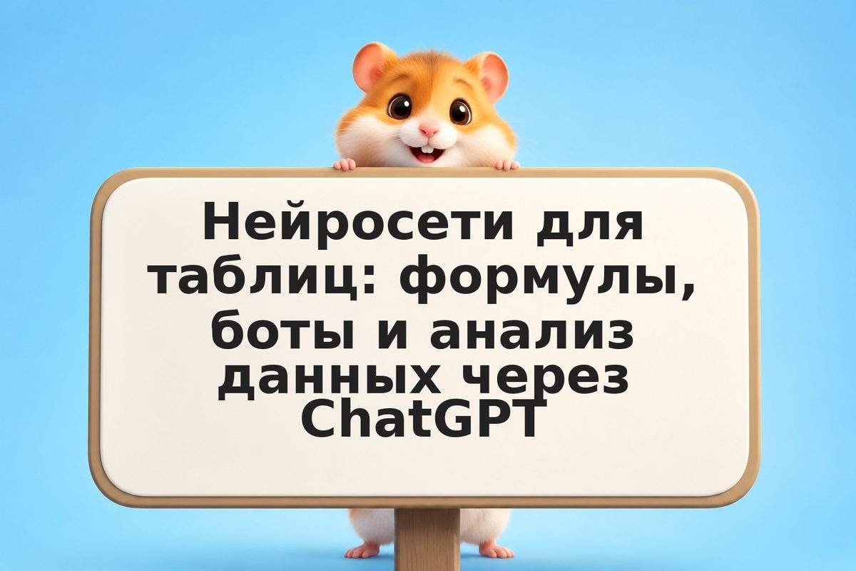 Нейросети для таблиц: формулы, боты и анализ данных через ChatGPT