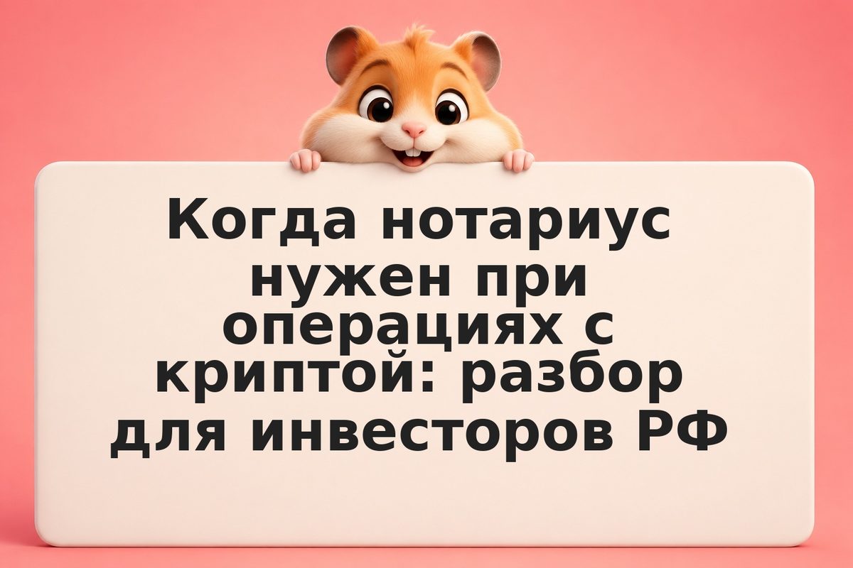 Когда нотариус нужен при операциях с криптой: разбор для инвесторов РФ