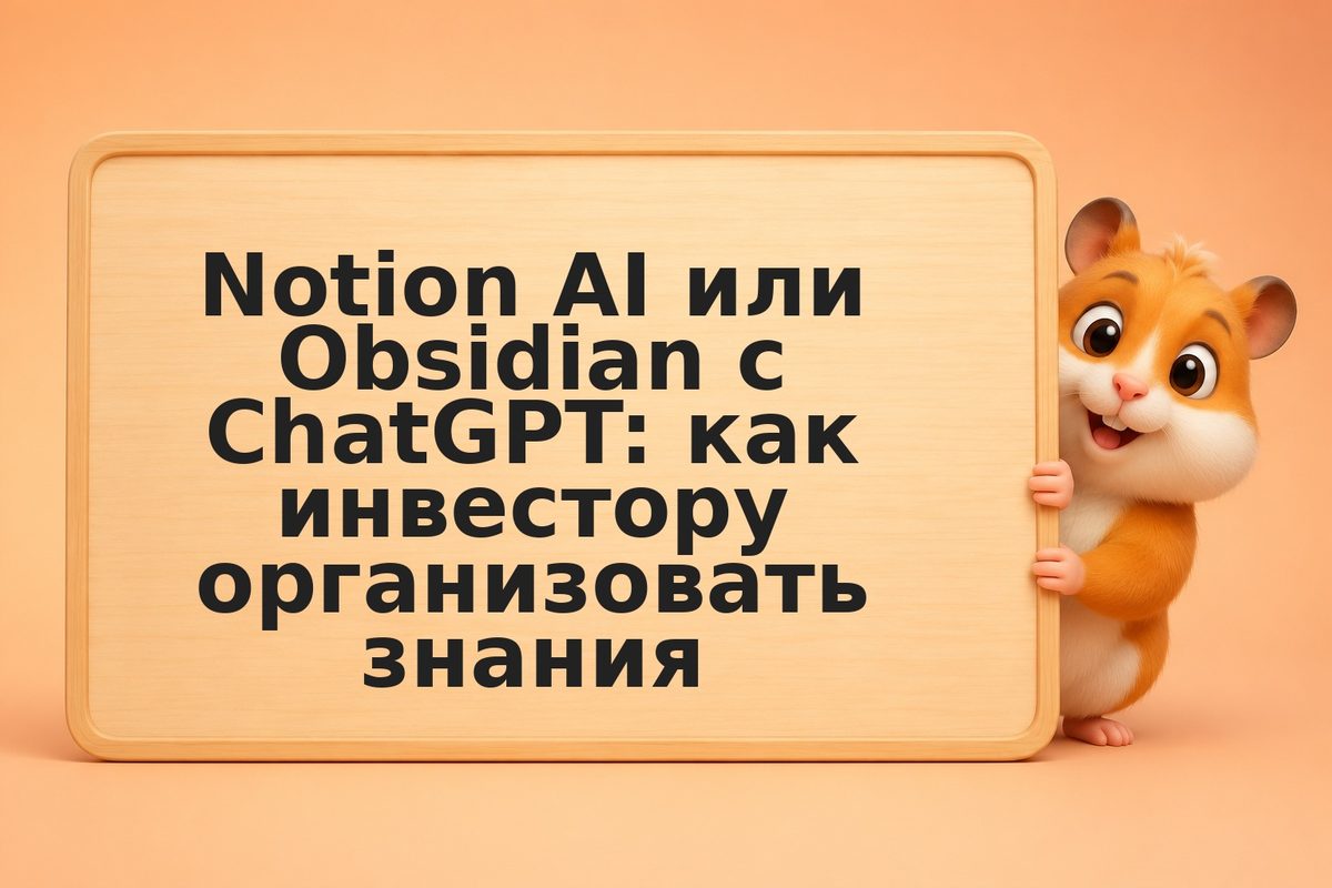 Notion AI или Obsidian с ChatGPT: как инвестору организовать знания