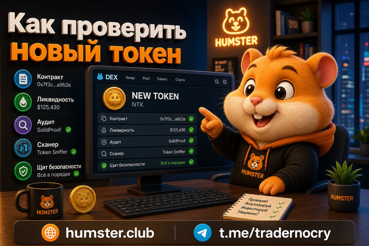 Новый токен листится на DEX: чек-лист проверки против rug-pull