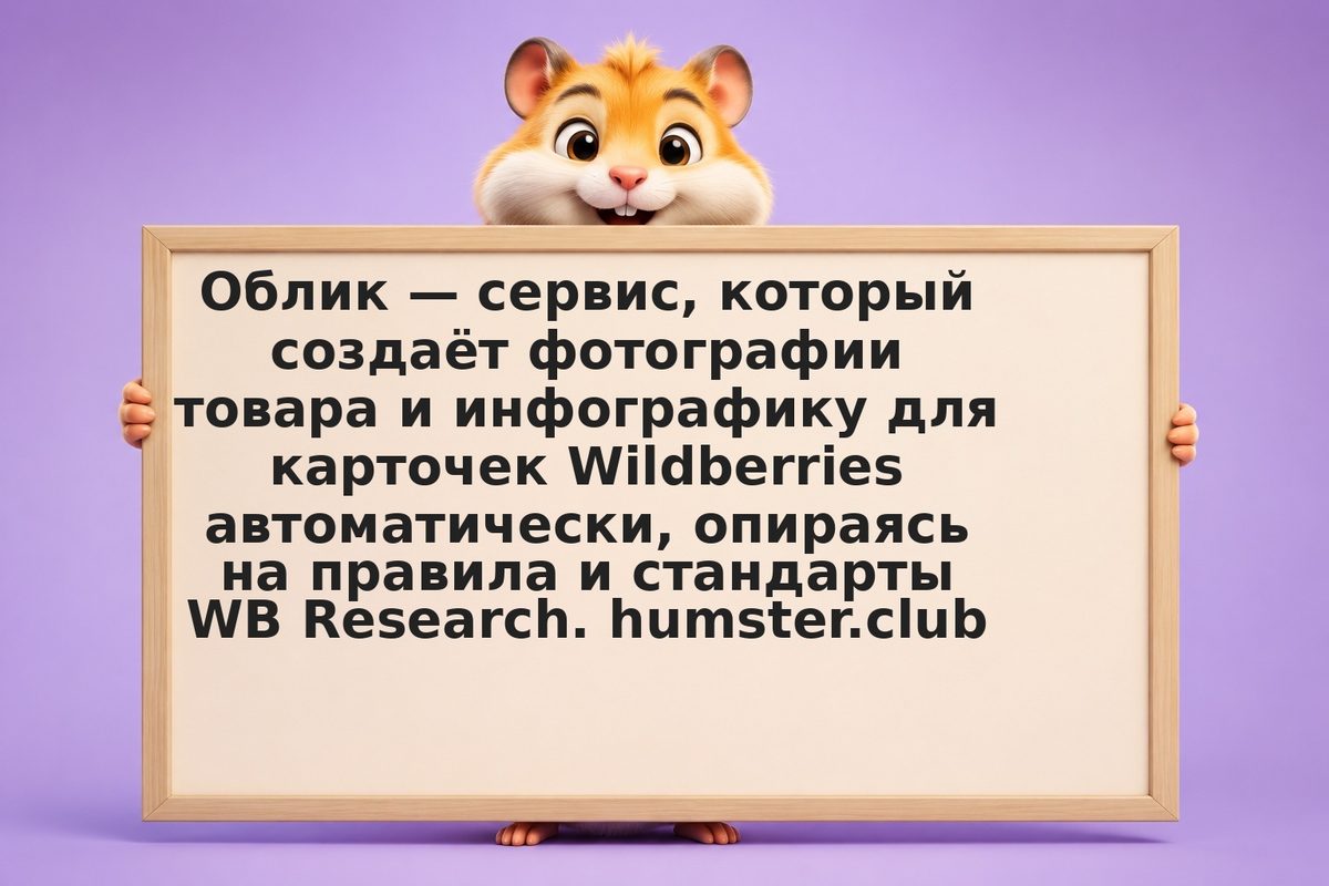 Облик: автоматическая генерация карточек и инфографики для Wildberries