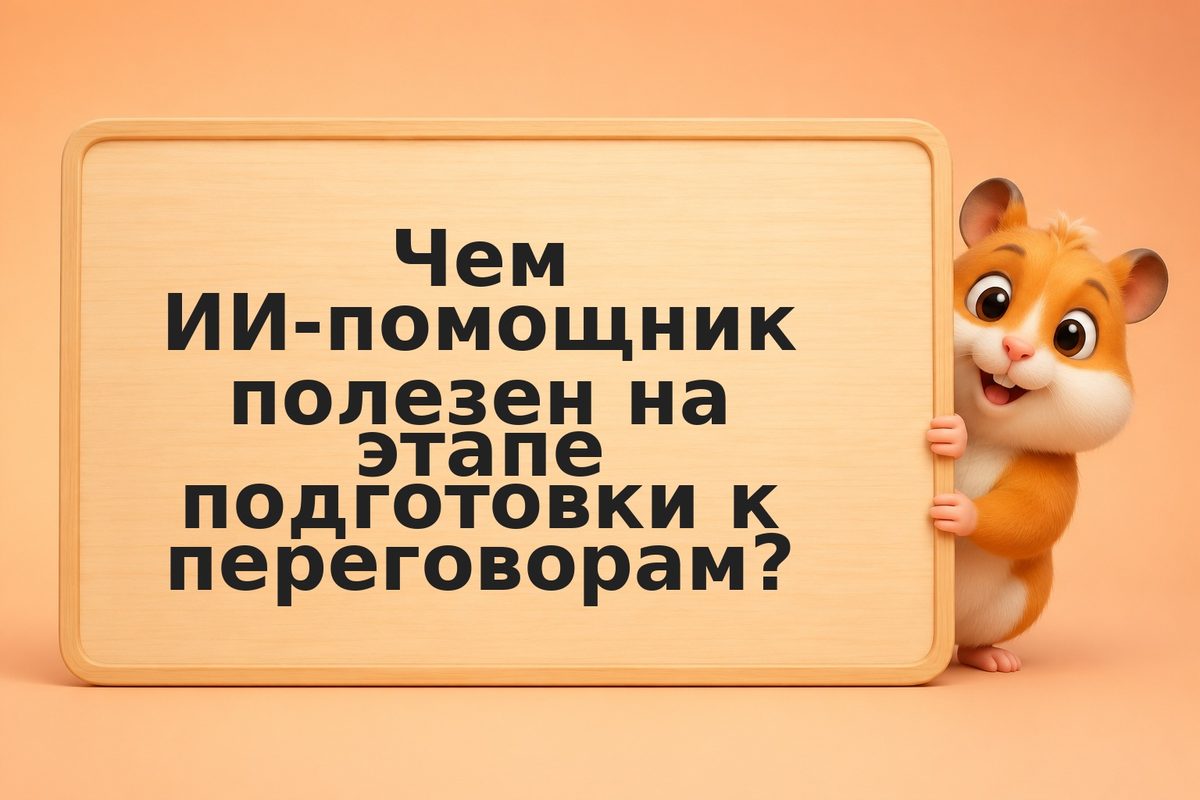 Переговоры с ИИ-помощником: готовиться лучше, говорить увереннее