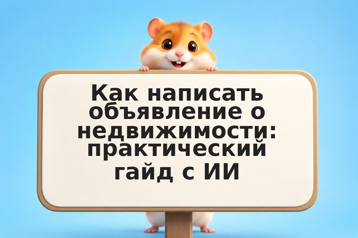 Как написать объявление о недвижимости: практический гайд с ИИ