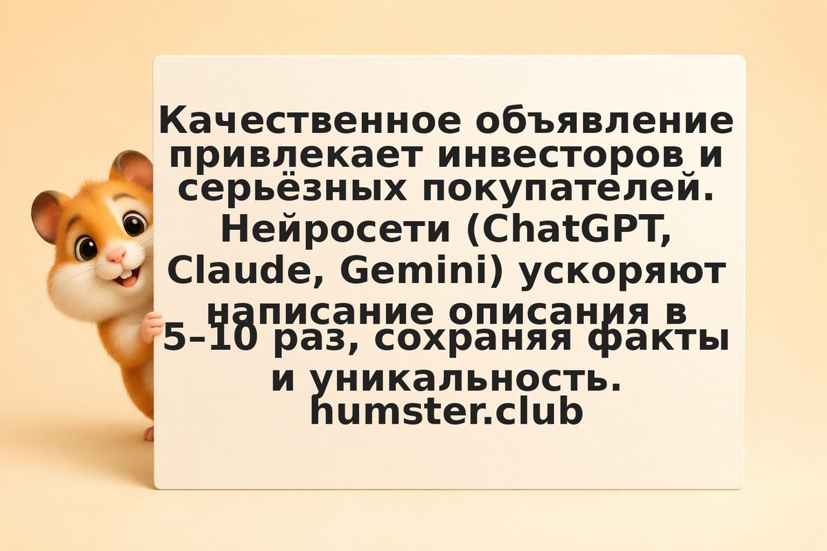 Как написать объявление о недвижимости: практический гайд с ИИ