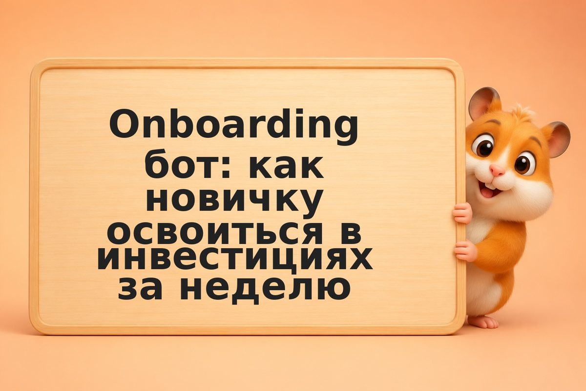 Onboarding бот: как новичку освоиться в инвестициях за неделю
