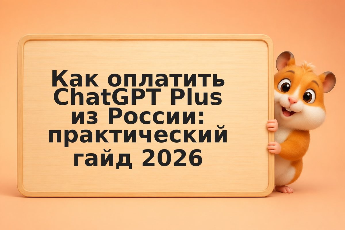 Как оплатить ChatGPT Plus из России: практический гайд 2026