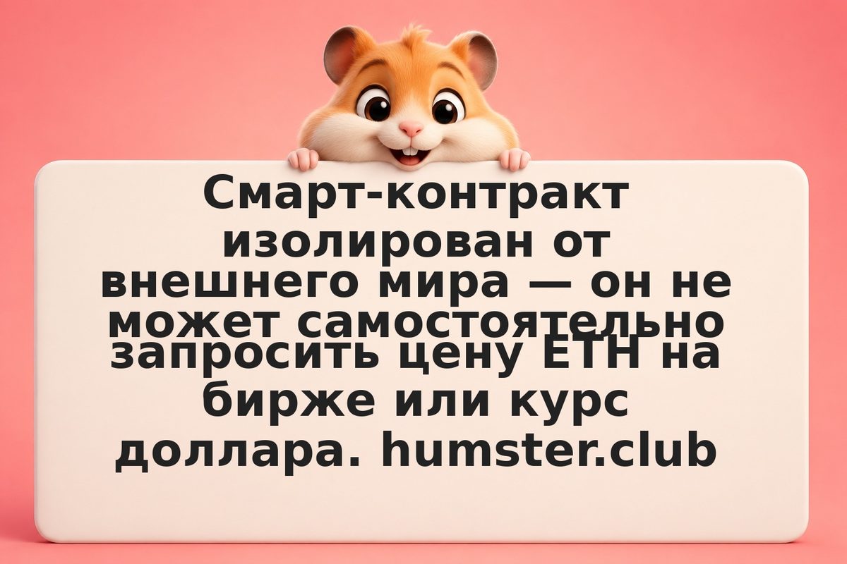 Oracle problem: как смарт-контракт узнаёт цену актива и почему это критично