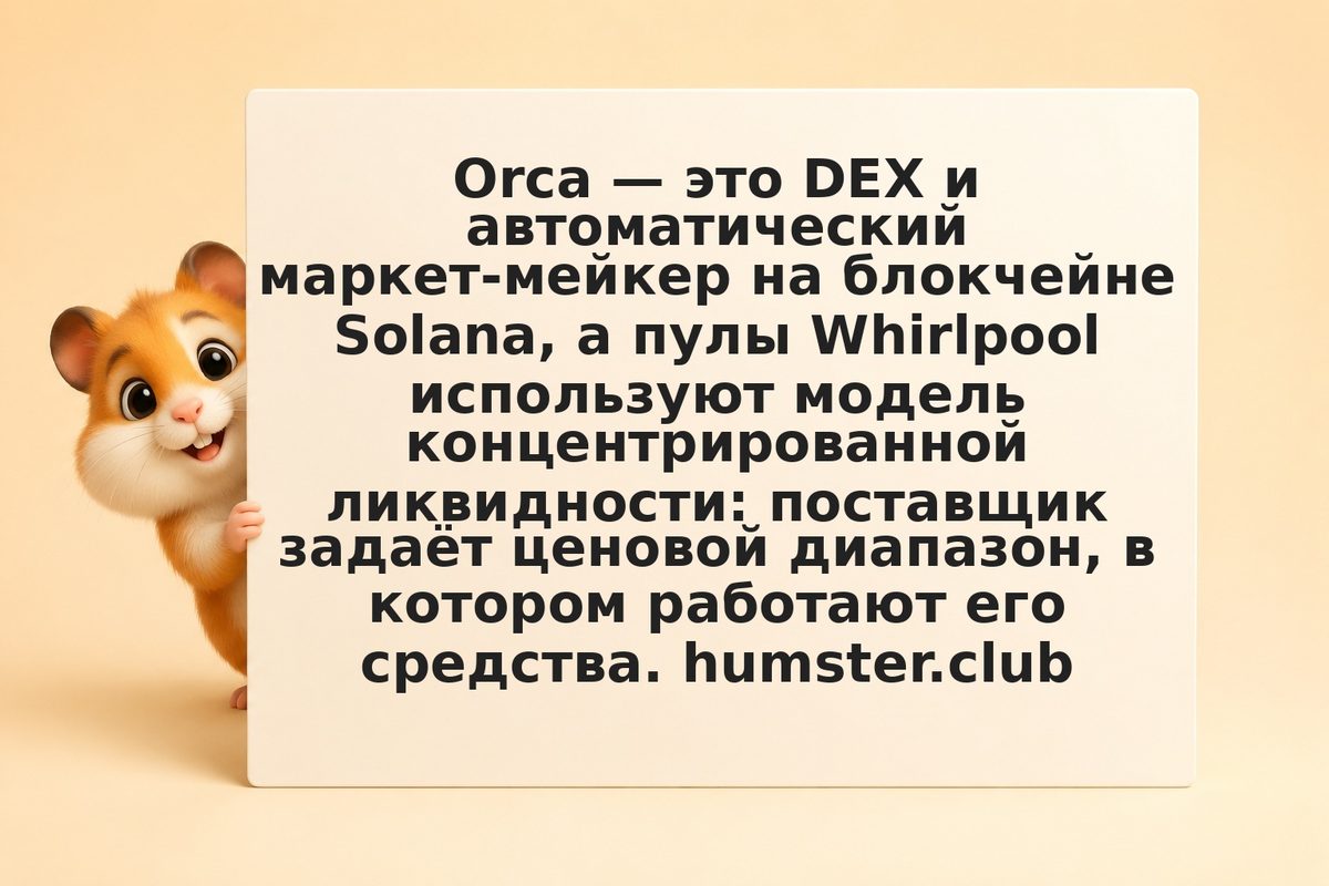 Orca Whirlpool: управление концентрированной позицией на Solana